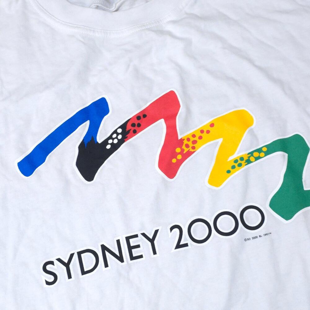 New Vintage Sydney 2000 Olympics T Shirt XXL Australian Made NWT 1997 Logo - Picture 6 of 13